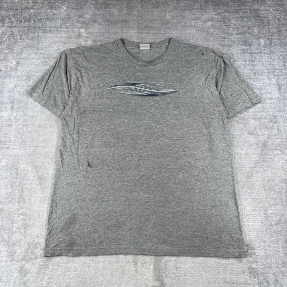 New Balance Shirt Mens XL Grey Tribal Vintage Y2K Distressed Sportswear